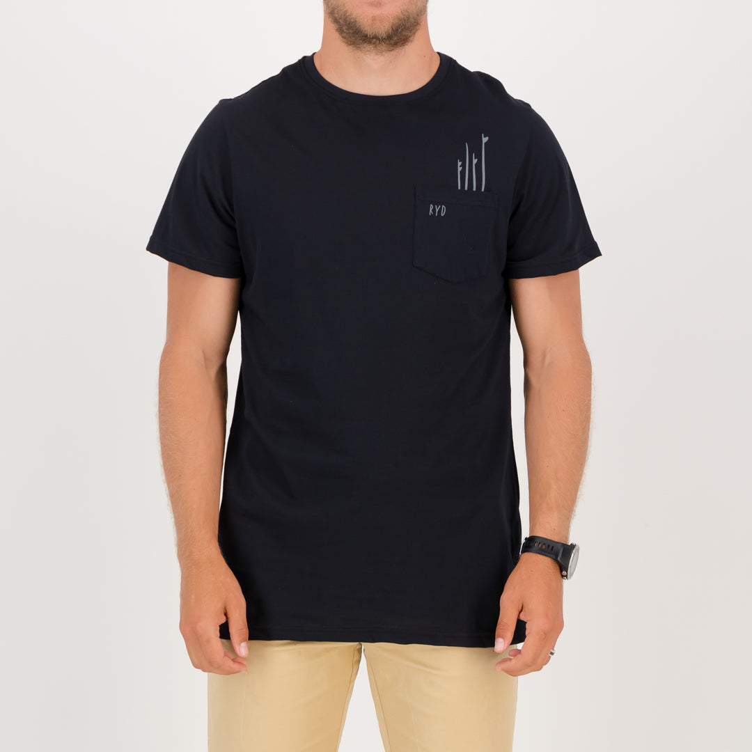 RYD T-Shirt - Mens - Pocket Quiver - Black