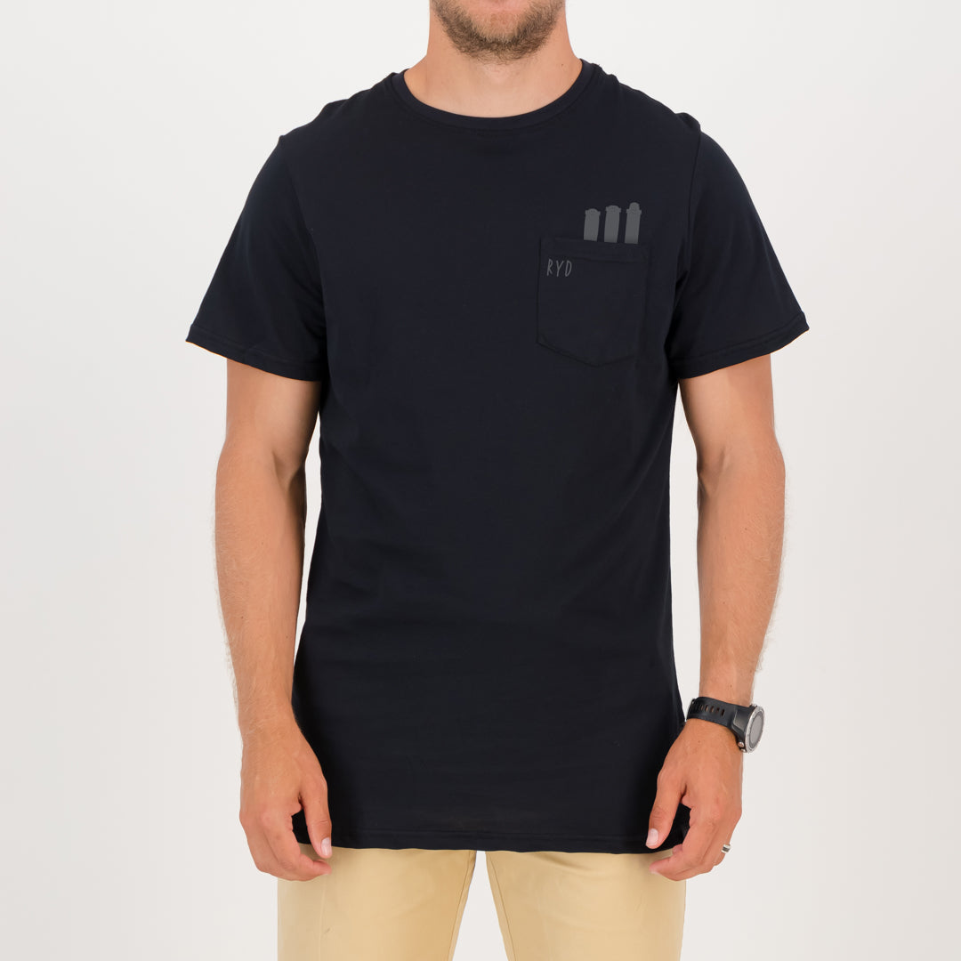 RYD T-Shirt - Mens - Pocket Skate - Black