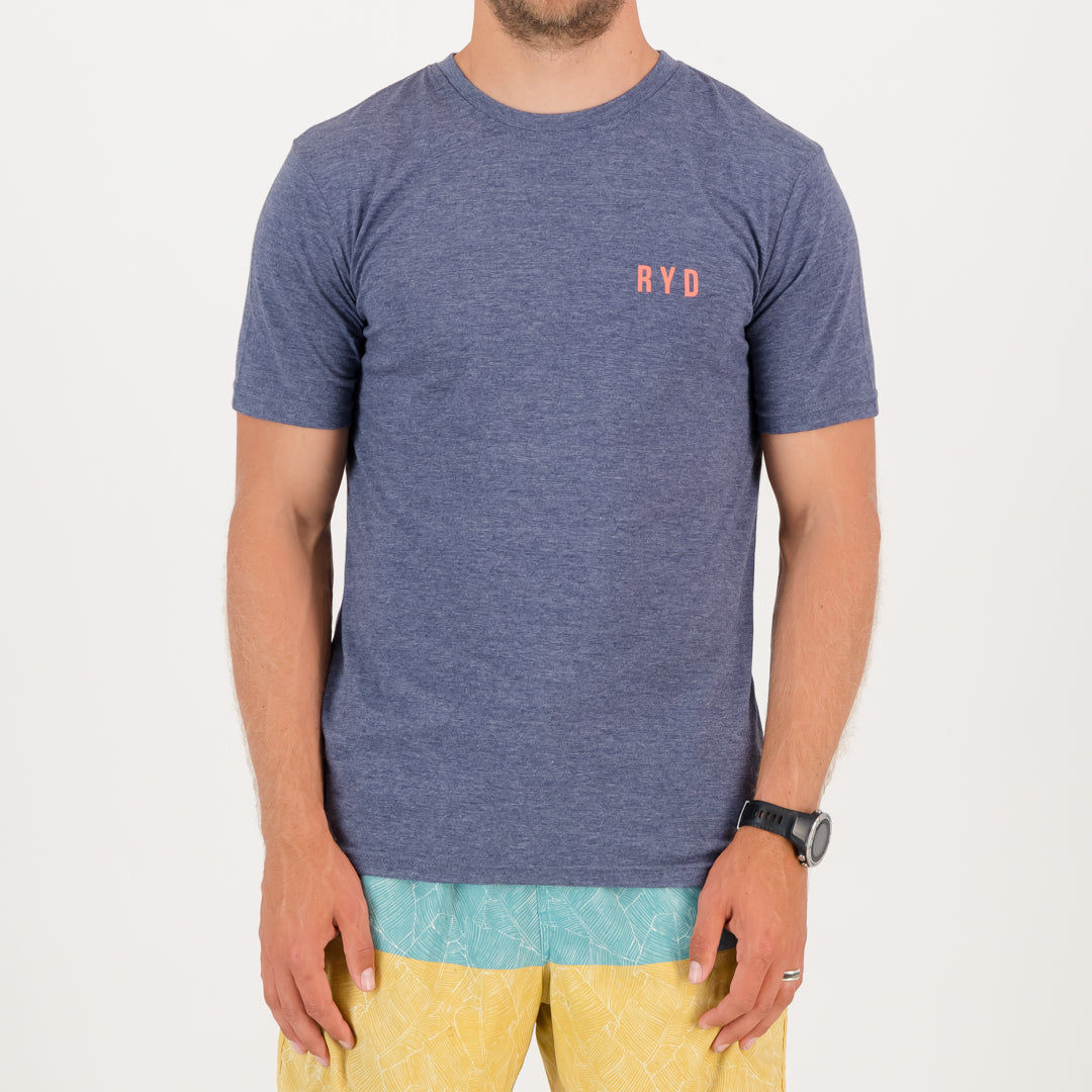 RYD T-Shirt - Mens - Quiver - Navy Melange