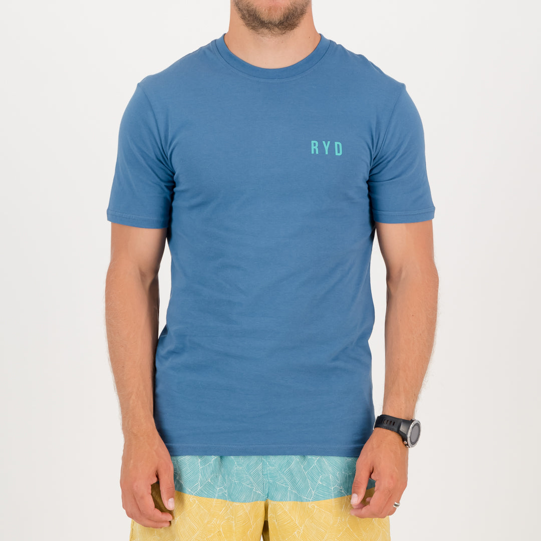 RYD T-Shirt - Mens - Quiver - Ocean Blue