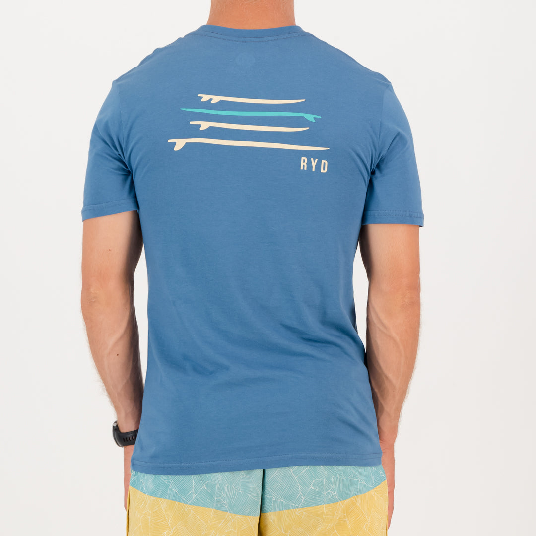 RYD T-Shirt - Mens - Quiver - Ocean Blue