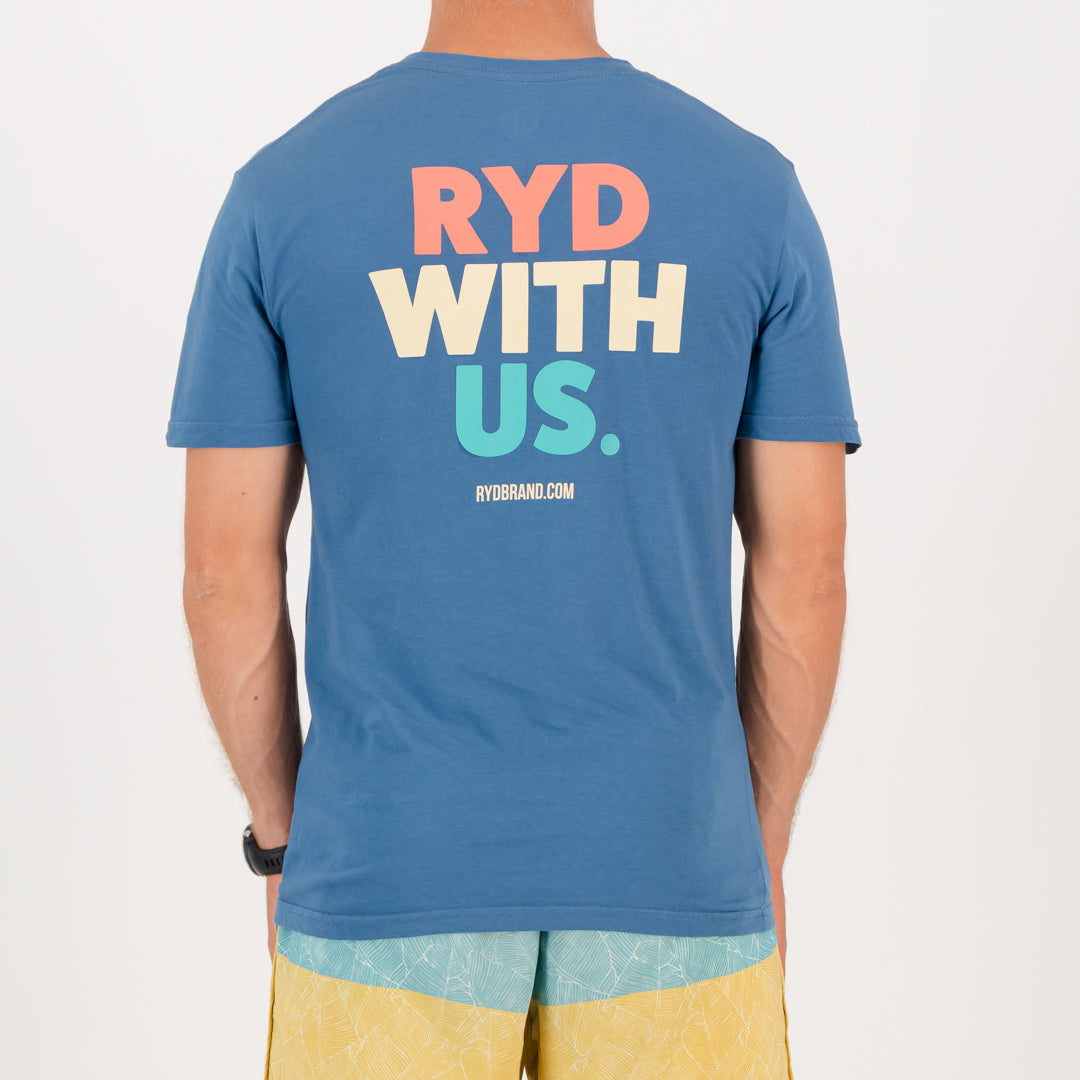 RYD T-Shirt - Mens - RWU - Ocean Blue