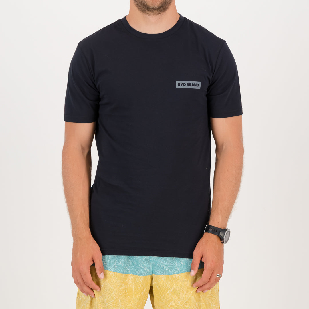 RYD T-Shirt - Mens - Waves Be Good - Black