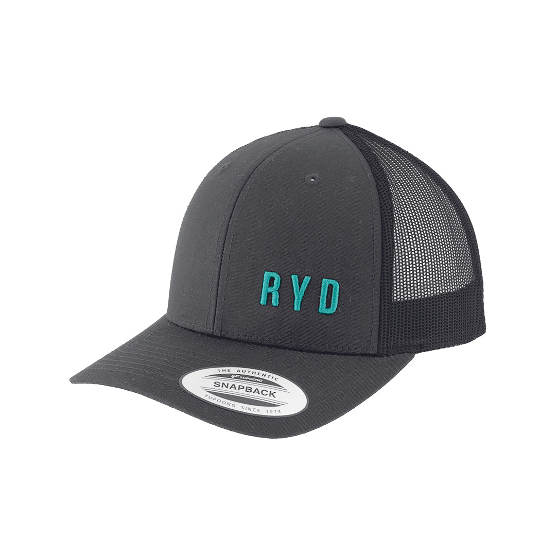 RYD Logo Retro Trucker Cap - Grey