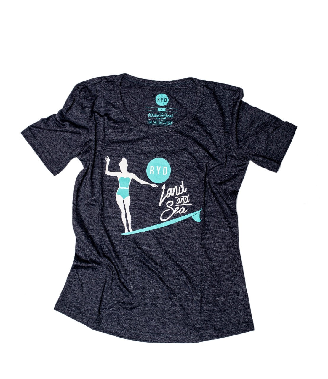 Girl Slide T-Shirt Navy Malange - Adults