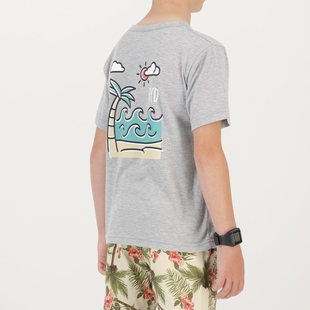 RYD T-Shirt - Kids - Beach - Grey Melange
