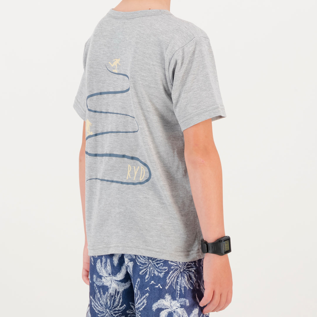 RYD T-Shirt - Kids - Hill Cruise - Grey Melange
