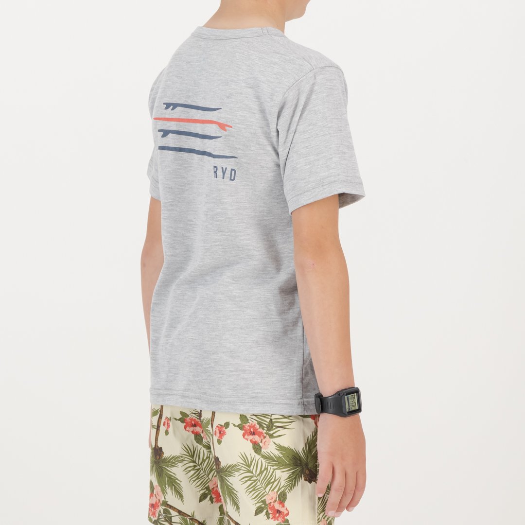 RYD T-Shirt - Kids - Quiver - Grey Melange