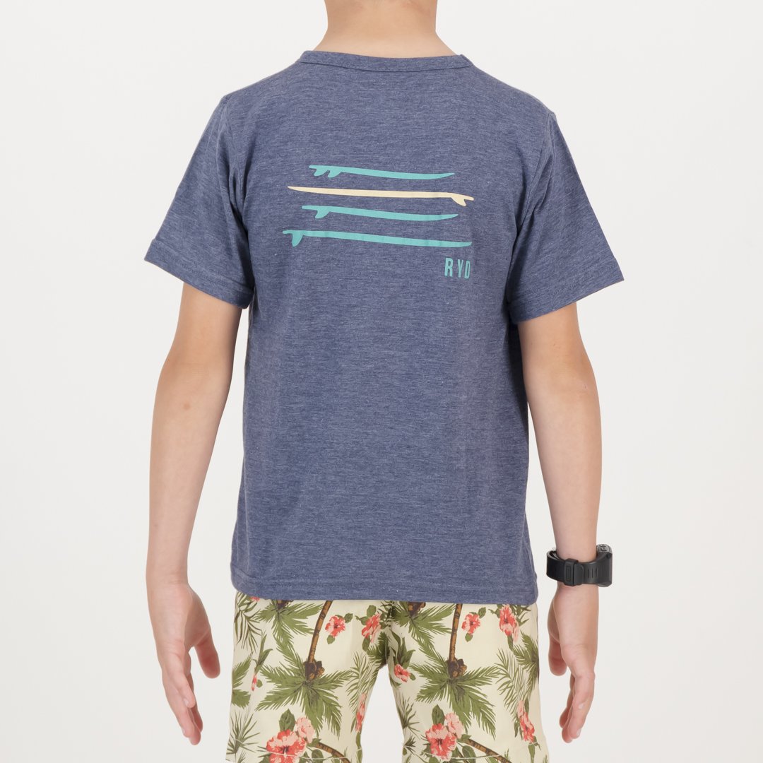 RYD T-Shirt - Kids - Quiver - Navy Melange