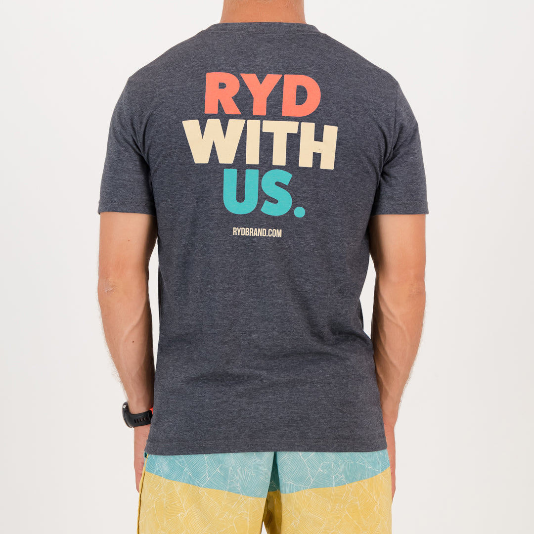 RYD T-Shirt - Mens - RWU - Charcoal Melange